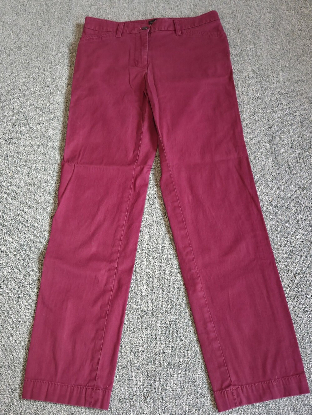Talbots Women’s 2 Pants Burgundy Stylish Trendy The Perfect Chino